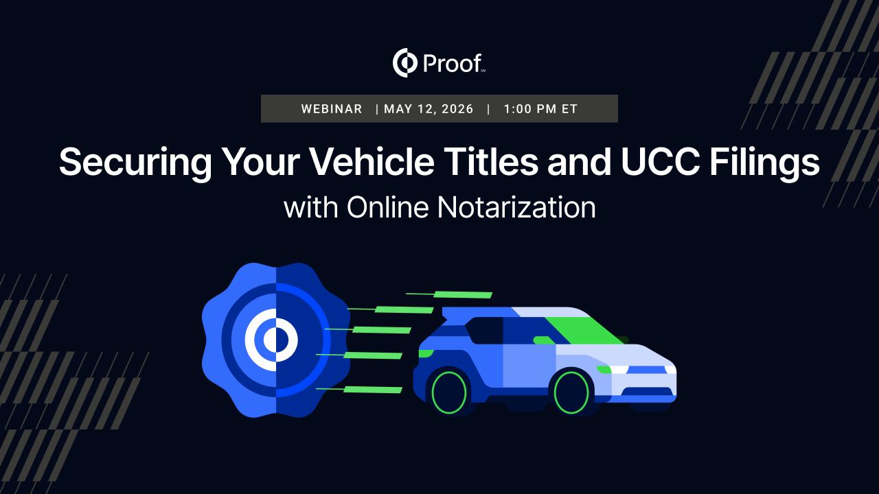 Securing Your Vehicle Titles and UCC Filings with Online Notarization