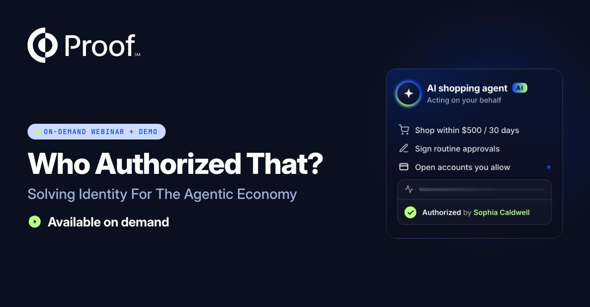 Who Authorized That? Solving Identity For The Agentic Economy
