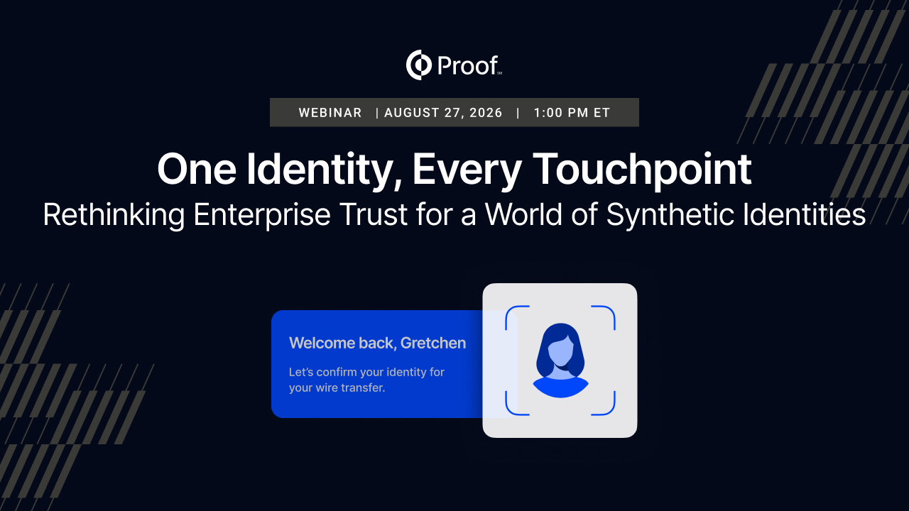 One Identity, Every Touchpoint: Rethinking Enterprise Trust for a World of Synthetic Identities