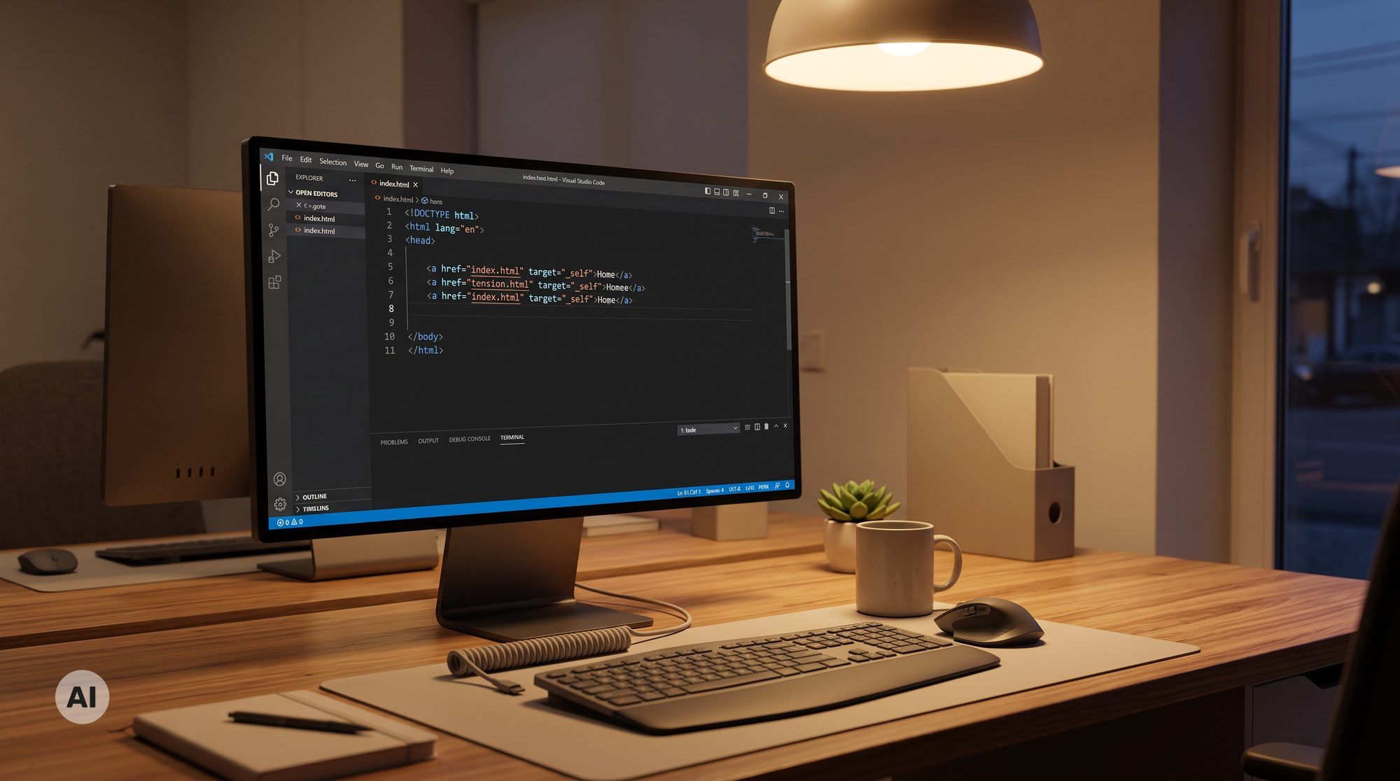 SEO-Experte analysiert Servercode auf Cloaking-Muster im Code-Editor: User-Agent-Abfragen als typisches Erkennungsmerkmal (KI-generiert)