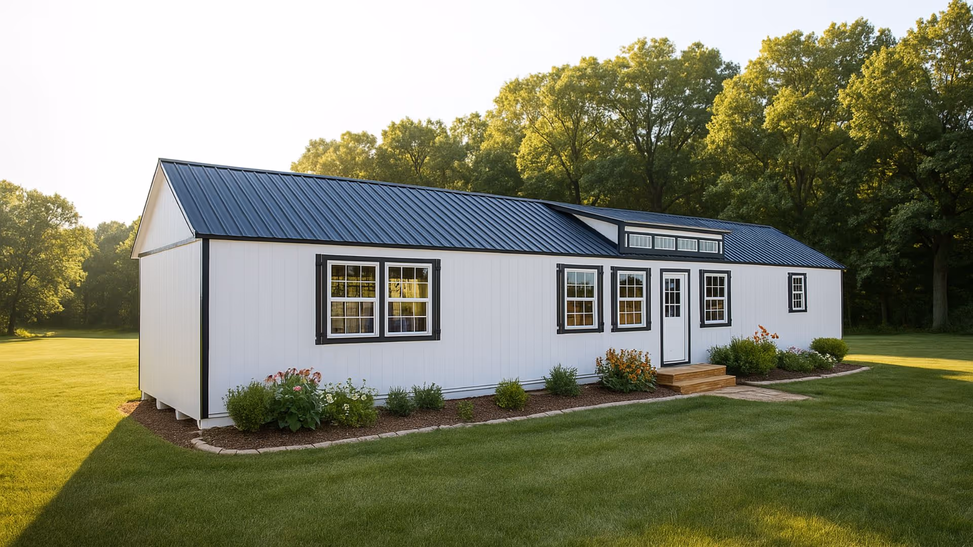 An 8x10 portable greenhouse built by eagle ridge barn builders