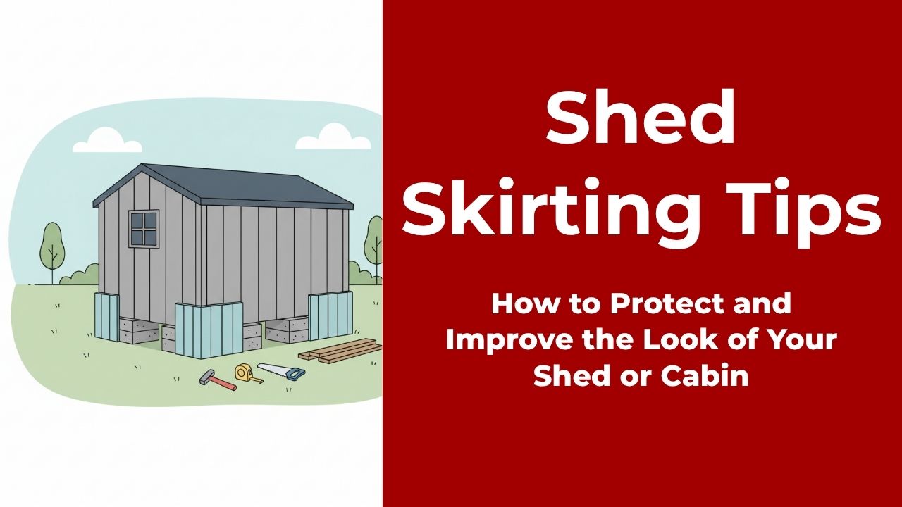 Person moving a shed using a shed mule