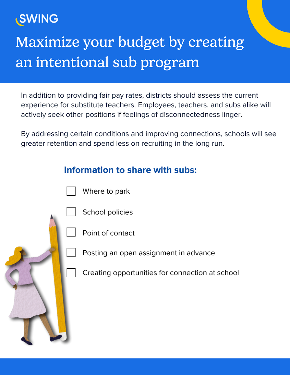 One-pager on an intentional substitute program