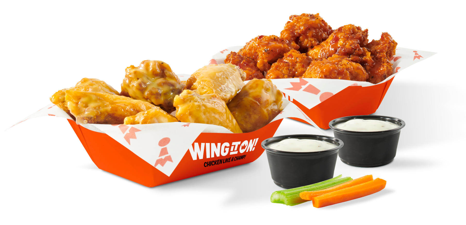 Wing It On! wings and dipping sauces
