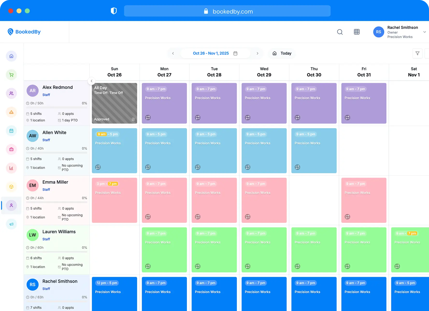 Appointment Book Dashboard
