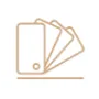 Icon of a book of color swatches