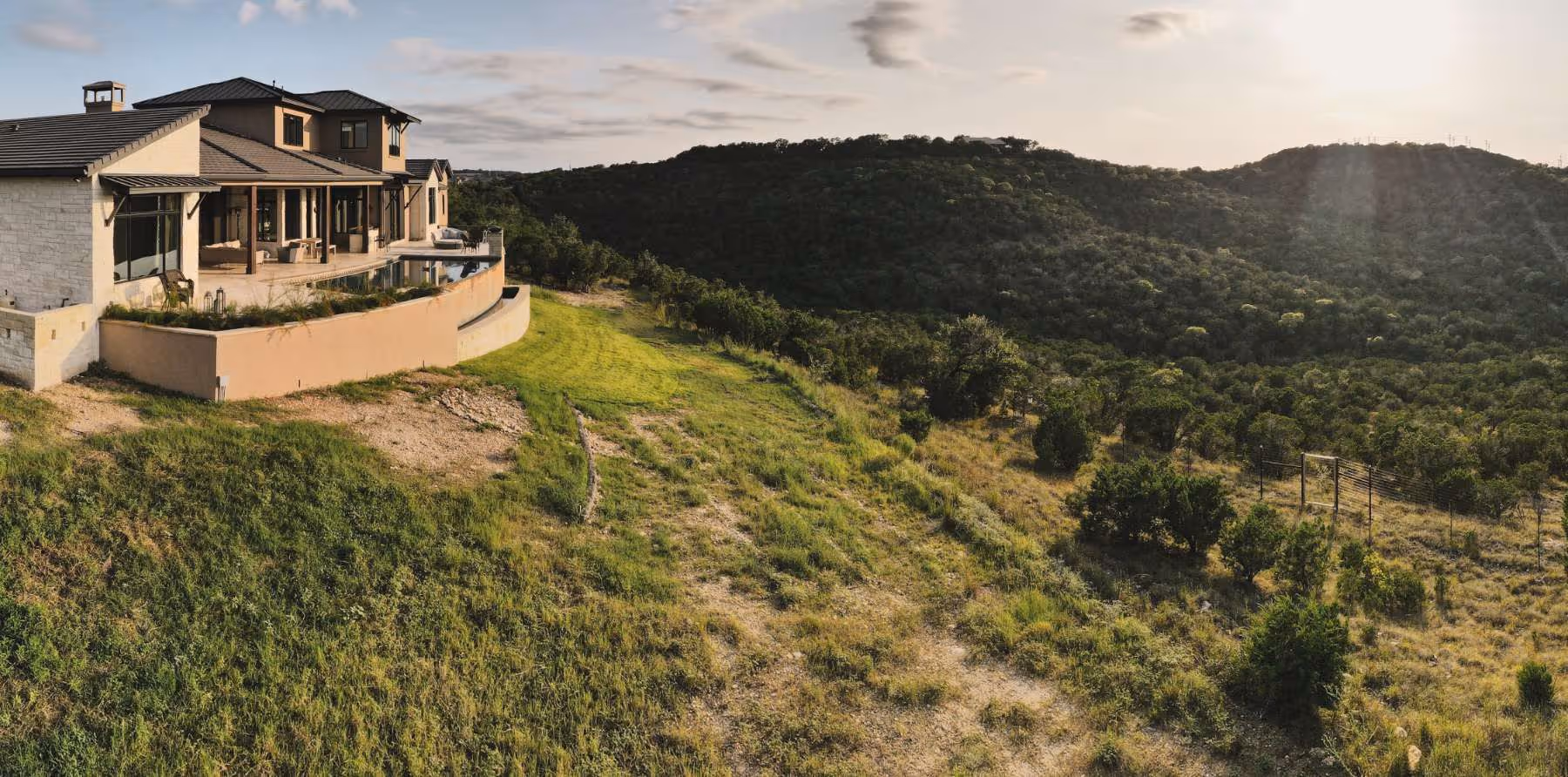 Photo of a beautiful home in the Texas Hill Country, designed and built by John Siemering Homes