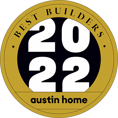 Best Builders 2022 award for JSH by Austin Home