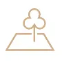 Icon of a tree growing out of a lawn
