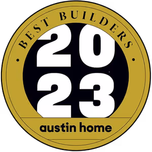 Best Builders 2023 award for JSH by Austin Home