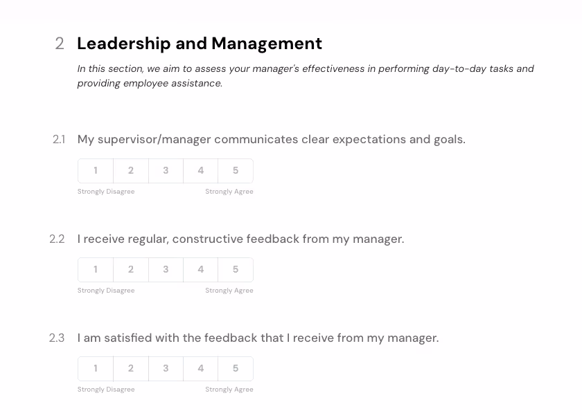 5-point scale as seen on ThriveSparrow