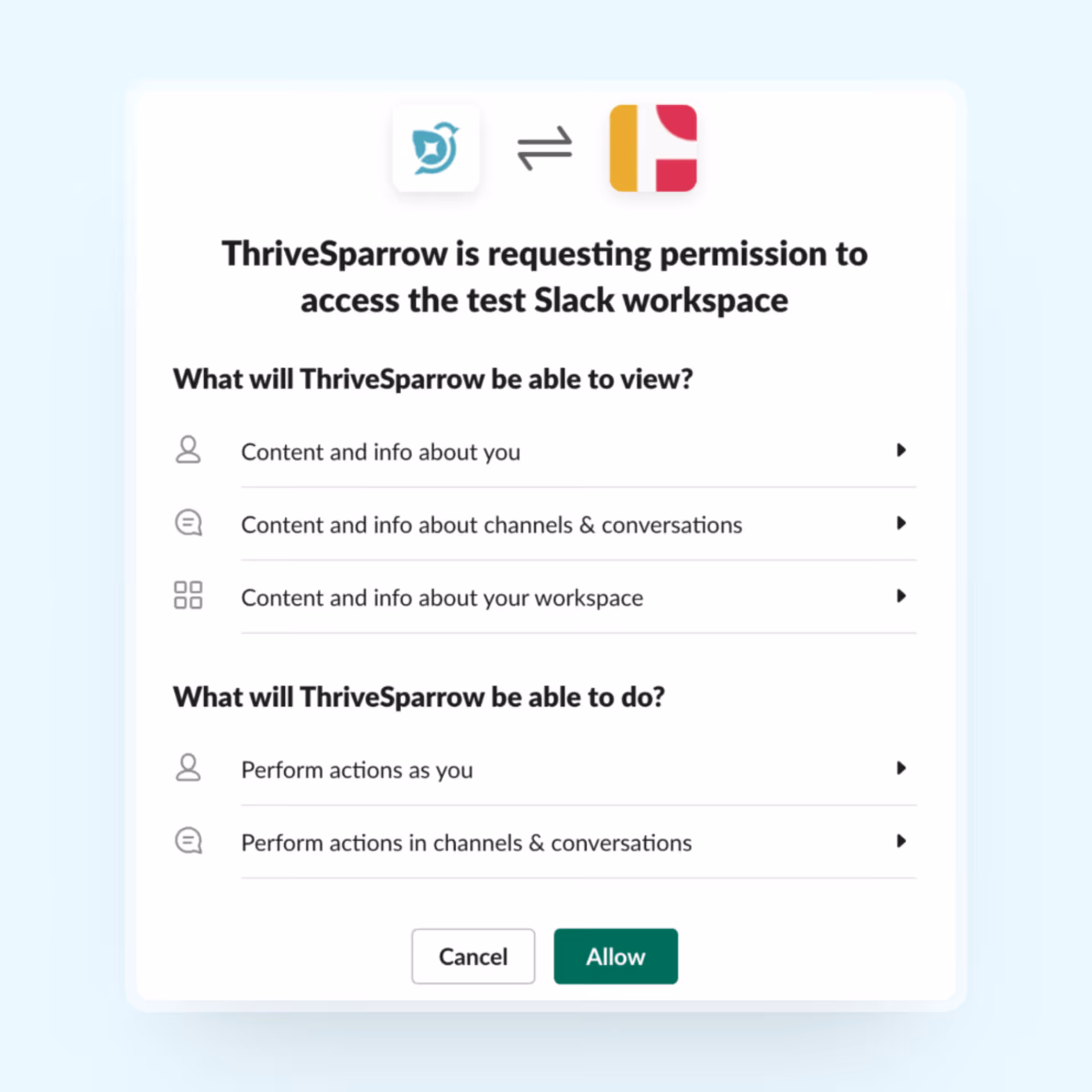 Screenshot of Slack workspace import verification