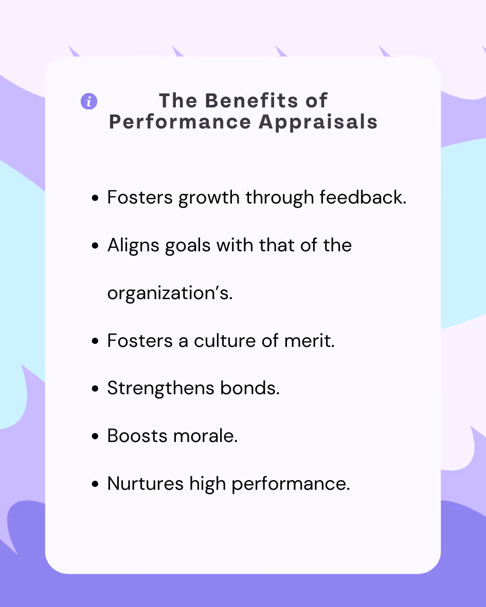 7 benefits of performance appraisals