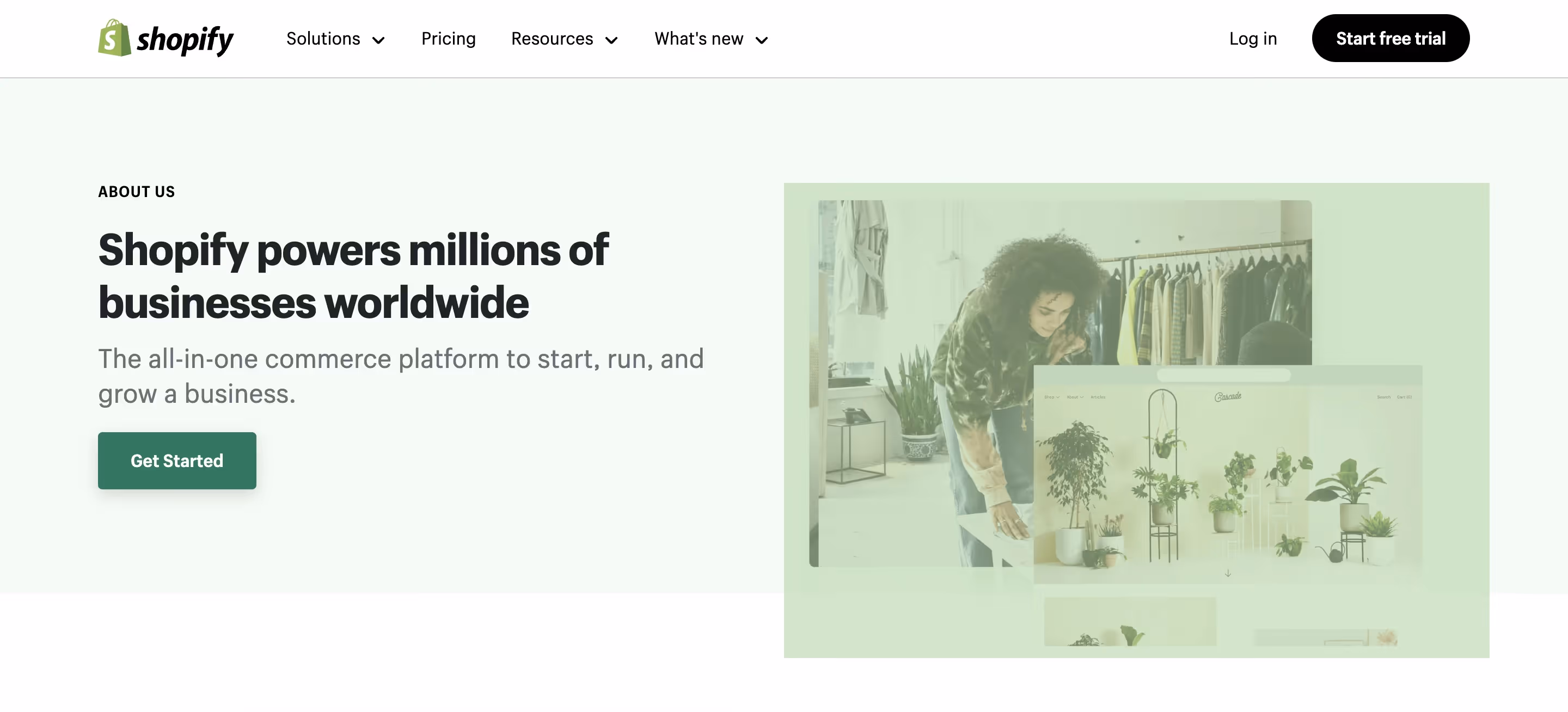 Shopify's About page
