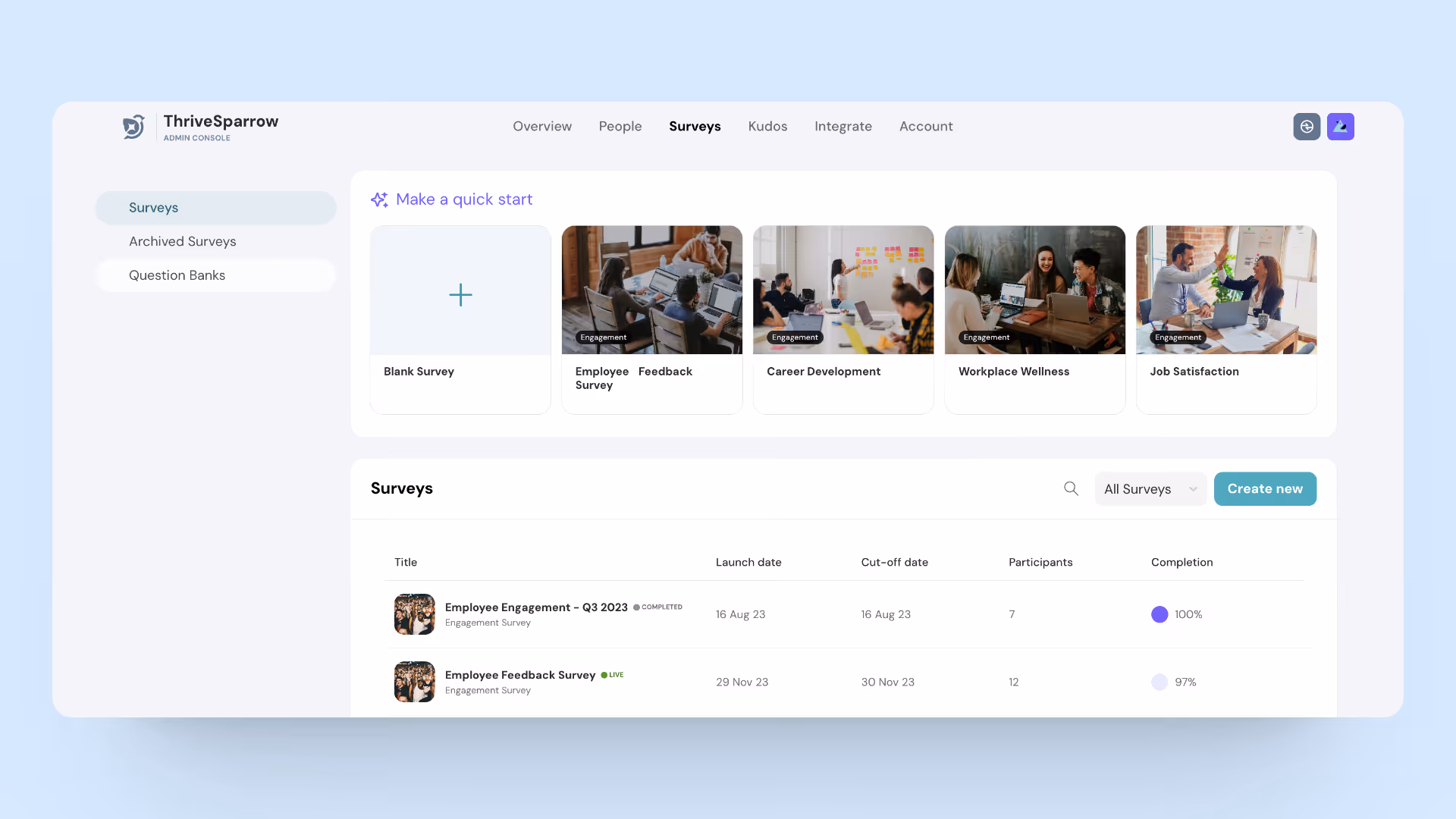 ThriveSparrow's Engage Module