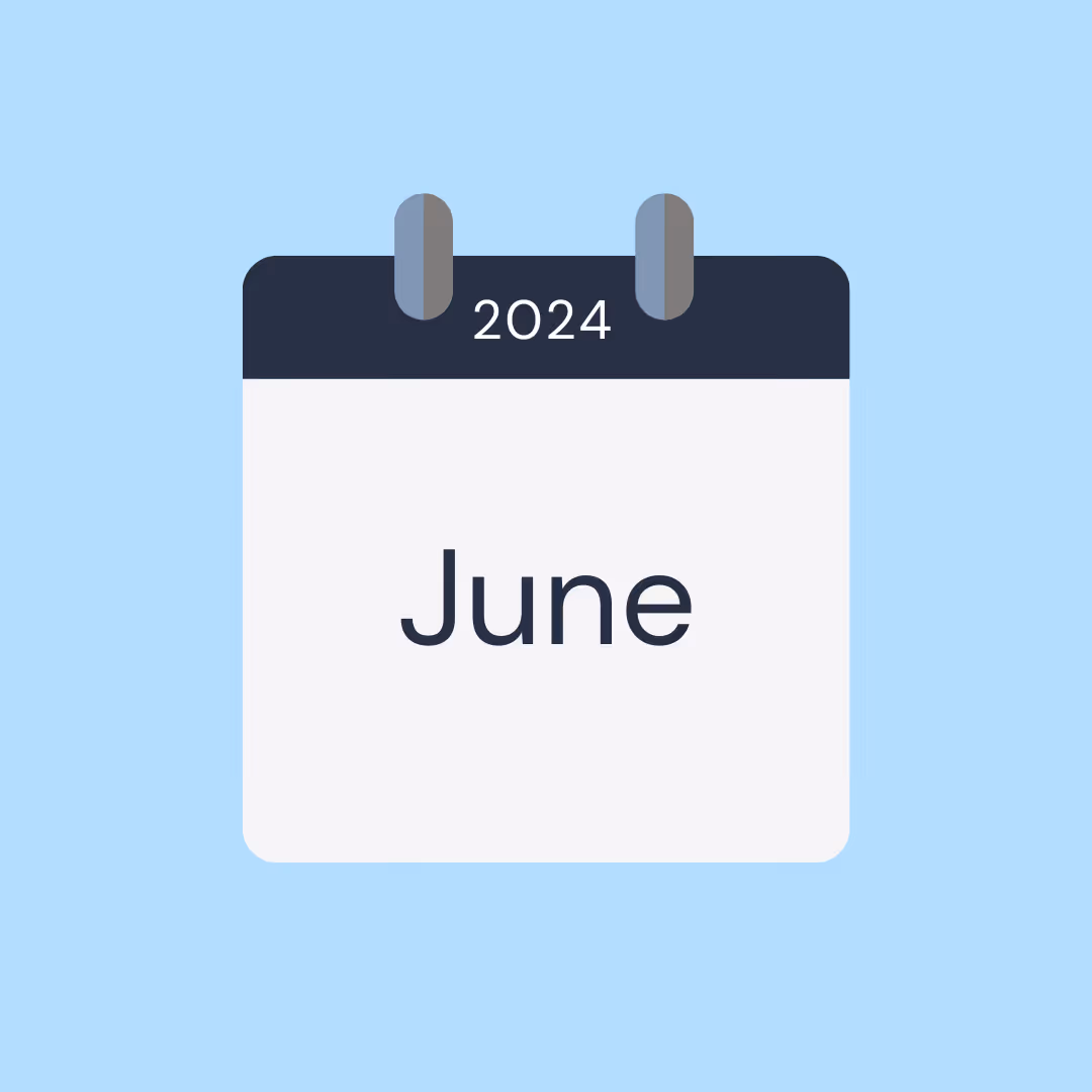 HR calendar for June