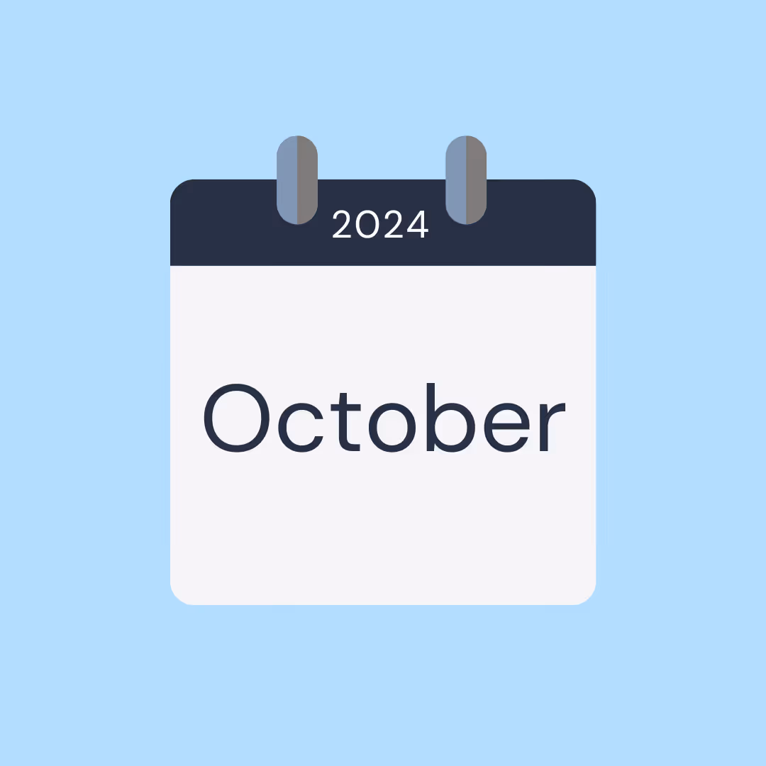 HR calendar for October