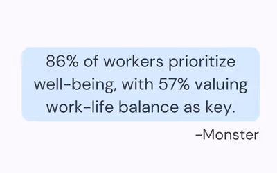 How a good work-life balance impacts mental health.