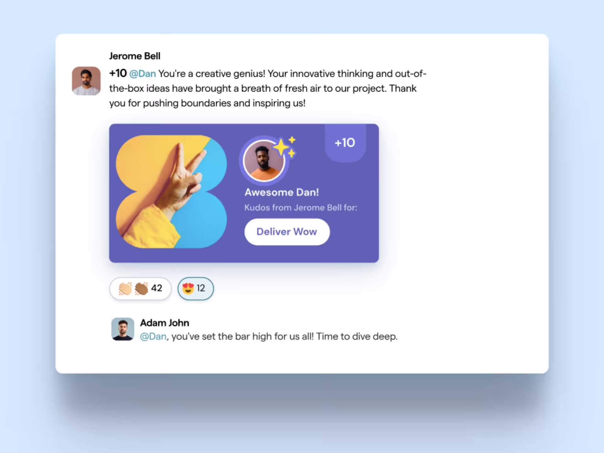 ThriveSparrows Kudos Cards
