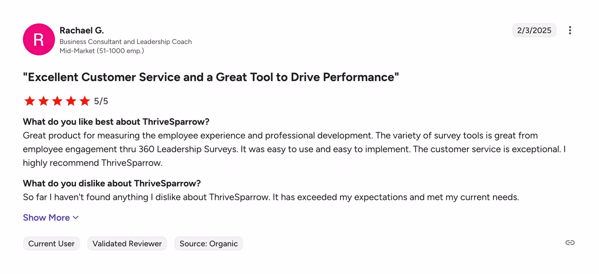G2 Review2 ThriveSparrow