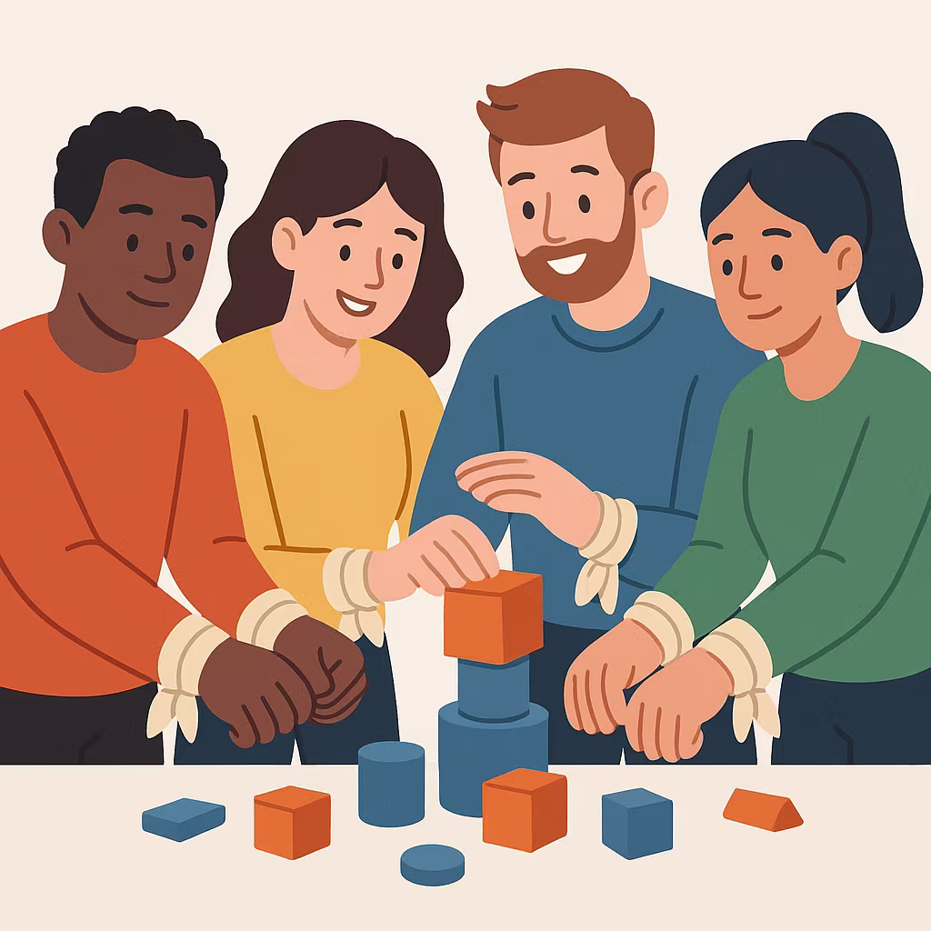 tied together team activity infographic