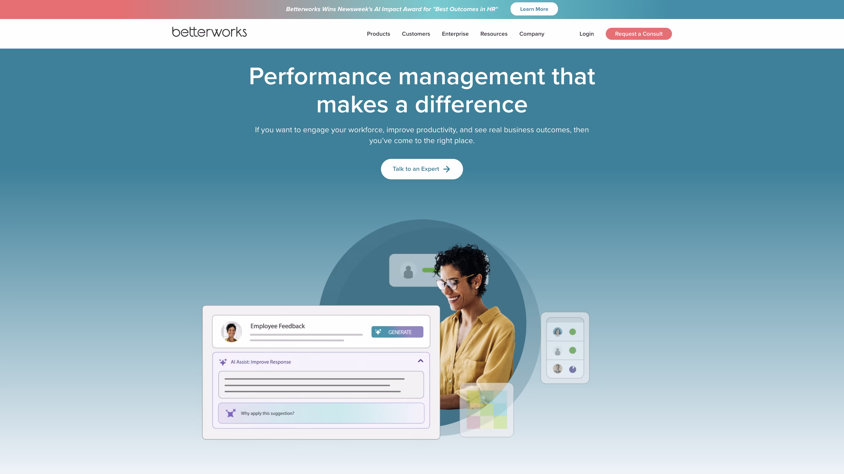 Betterworks screenshot