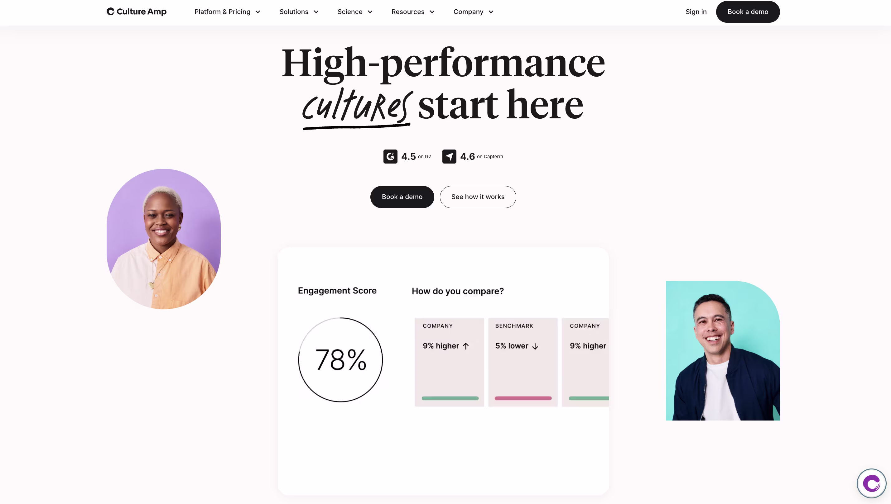 cultureamp product screenshot
