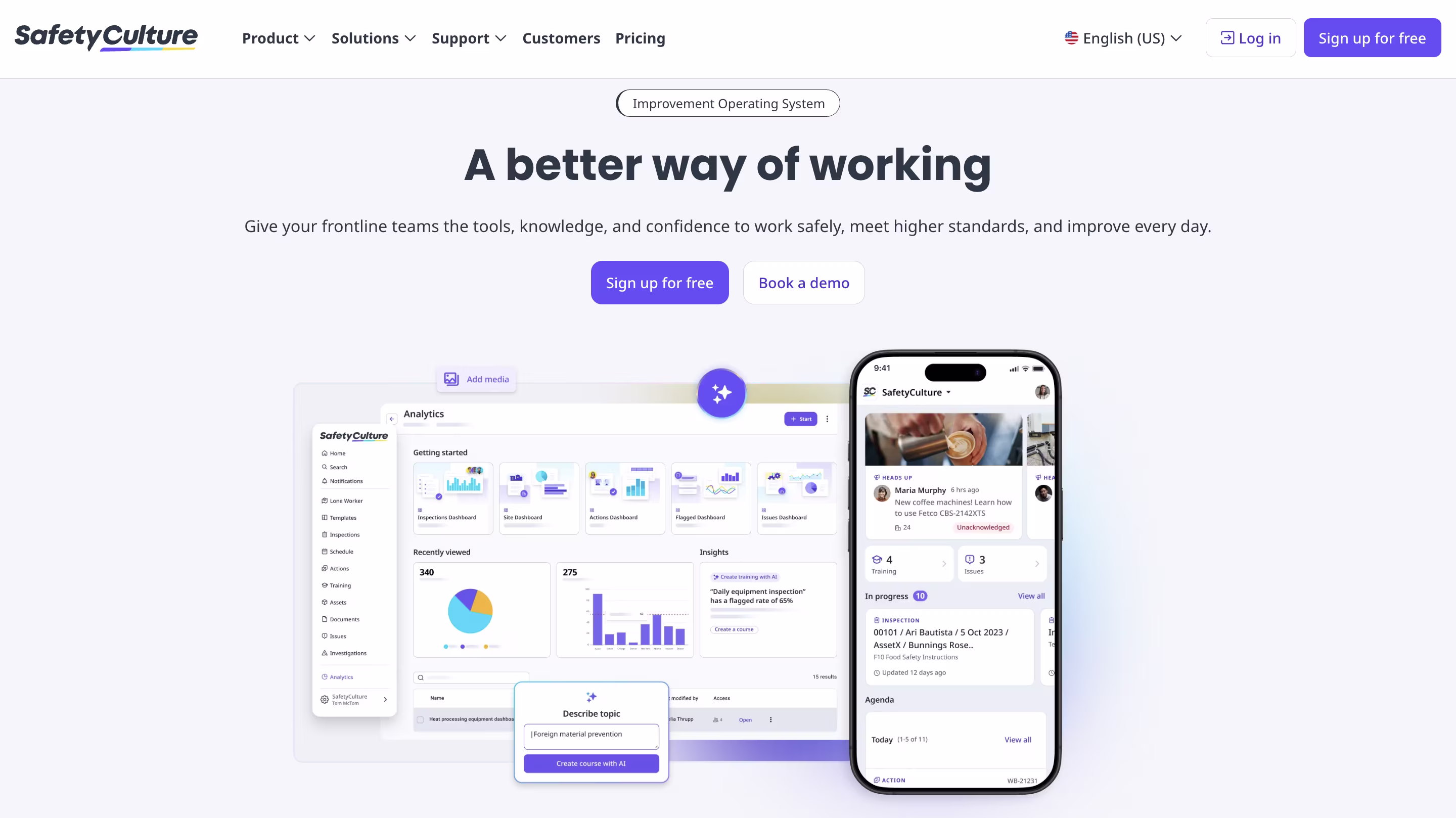 safetyculture product screenshot