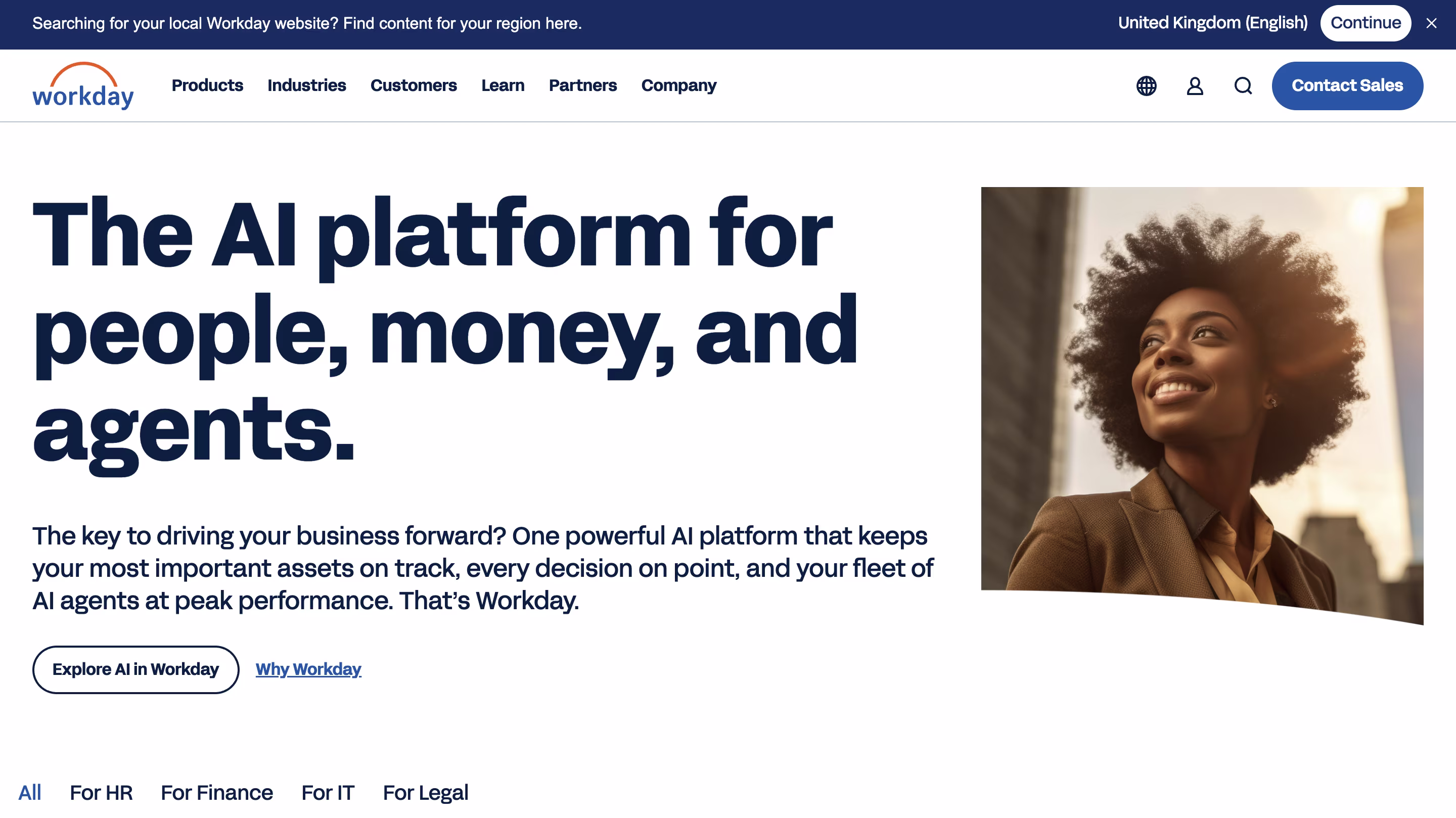 Workday product screenshot