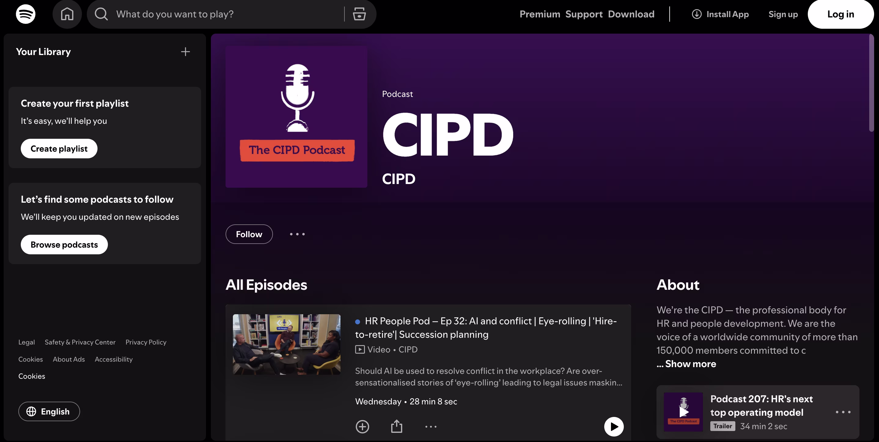 CIPD Podcast Screenshot 