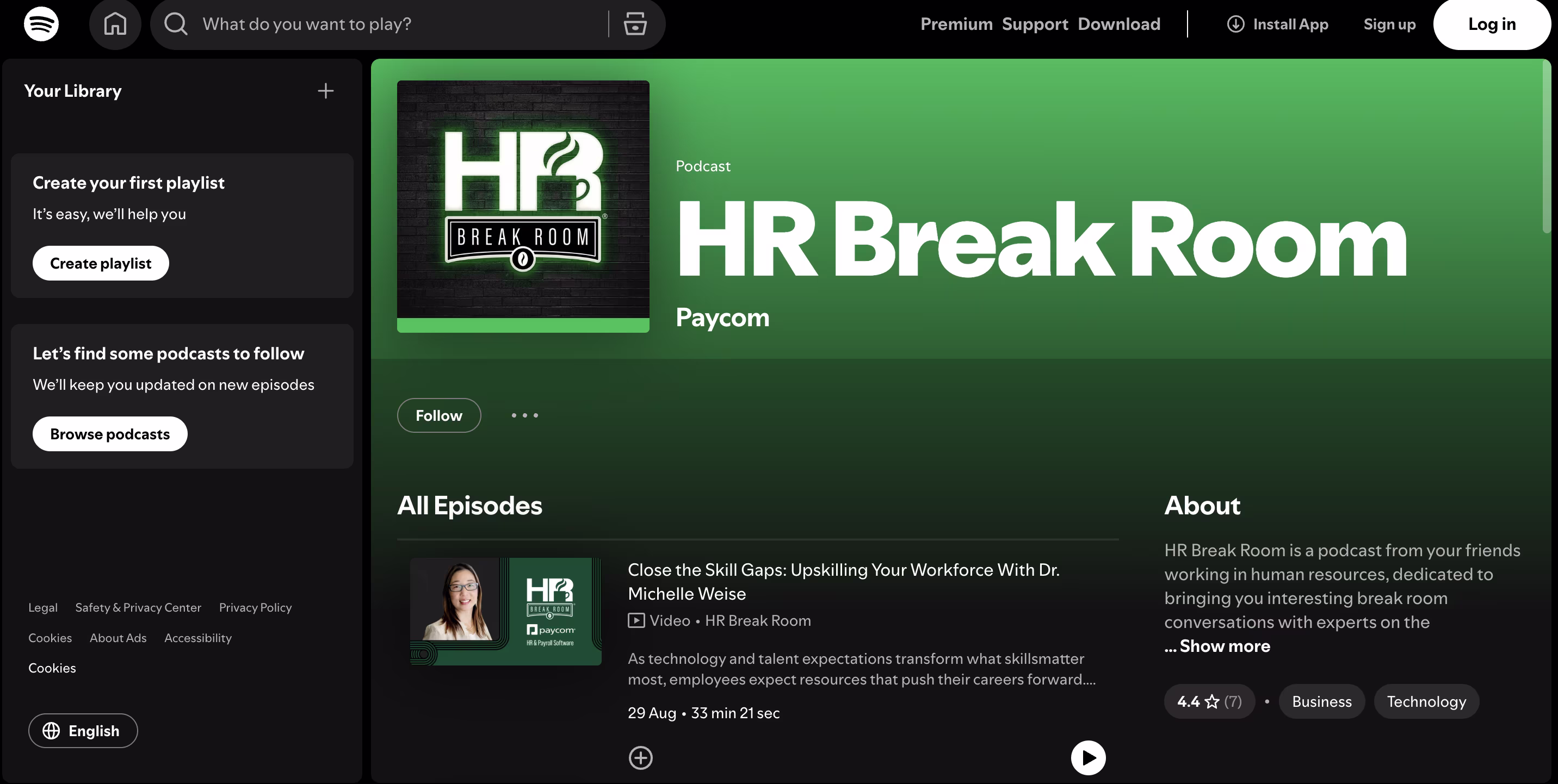 HR Break Room Screenshot