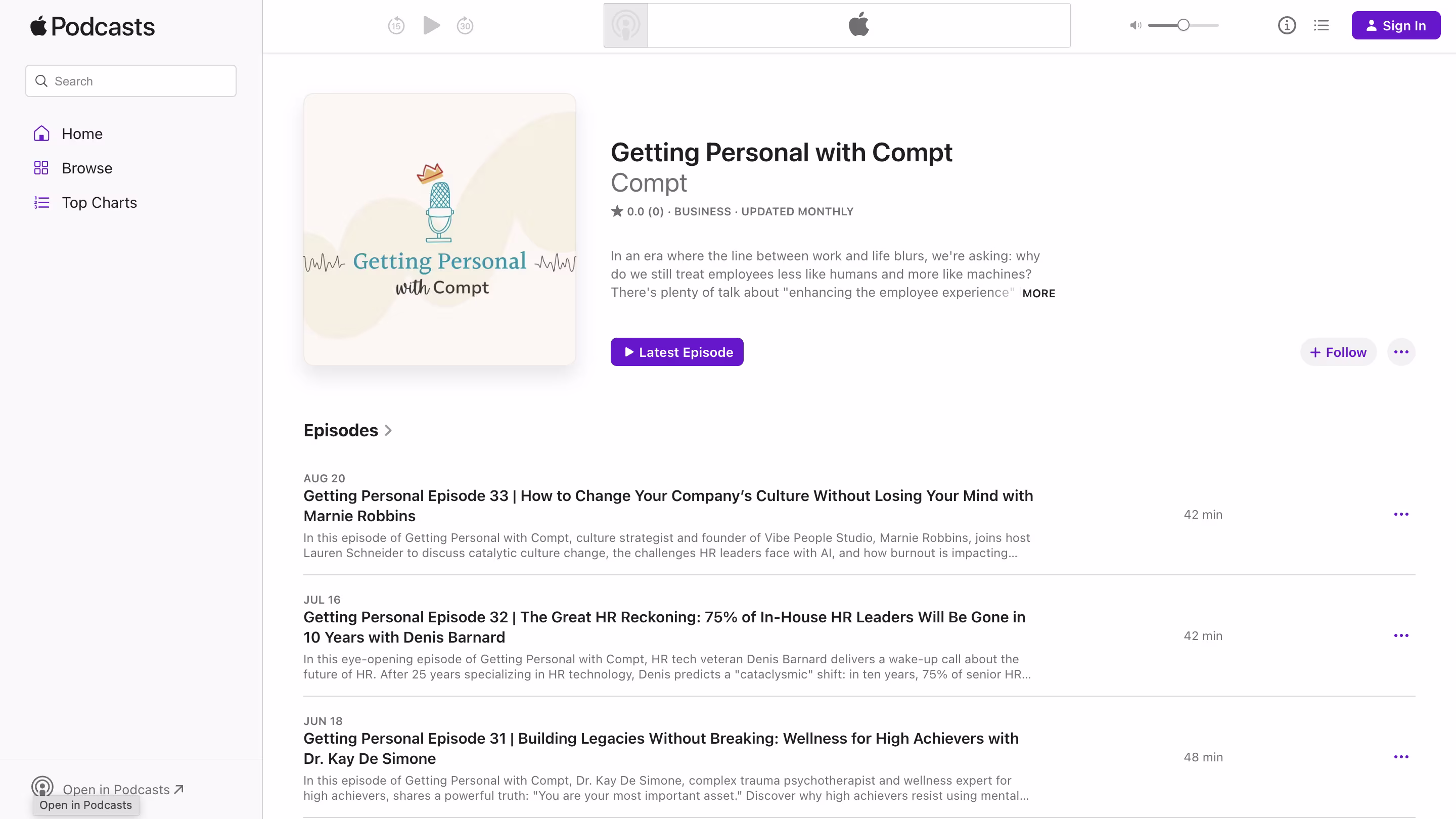 Getting Personal potcast