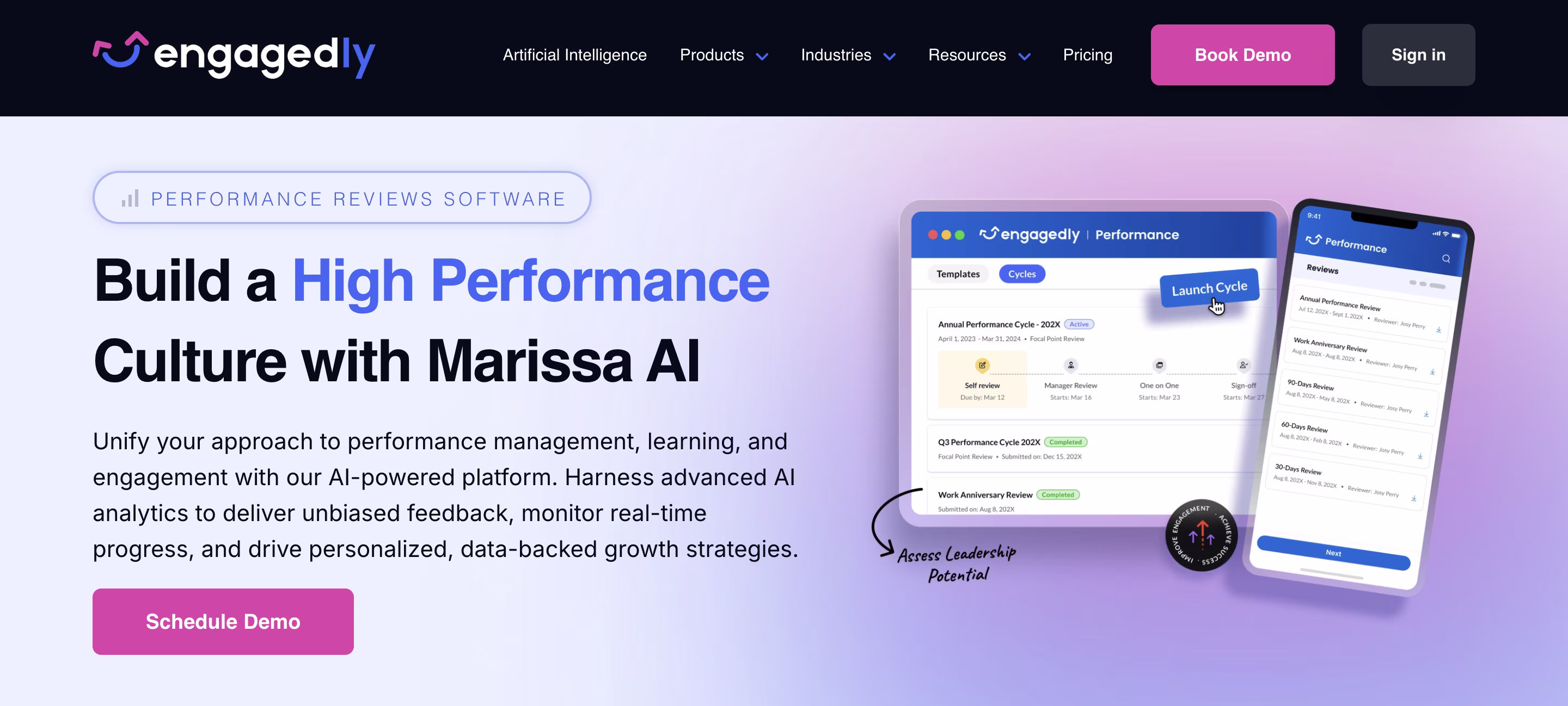 Engagedly Performance Review Software