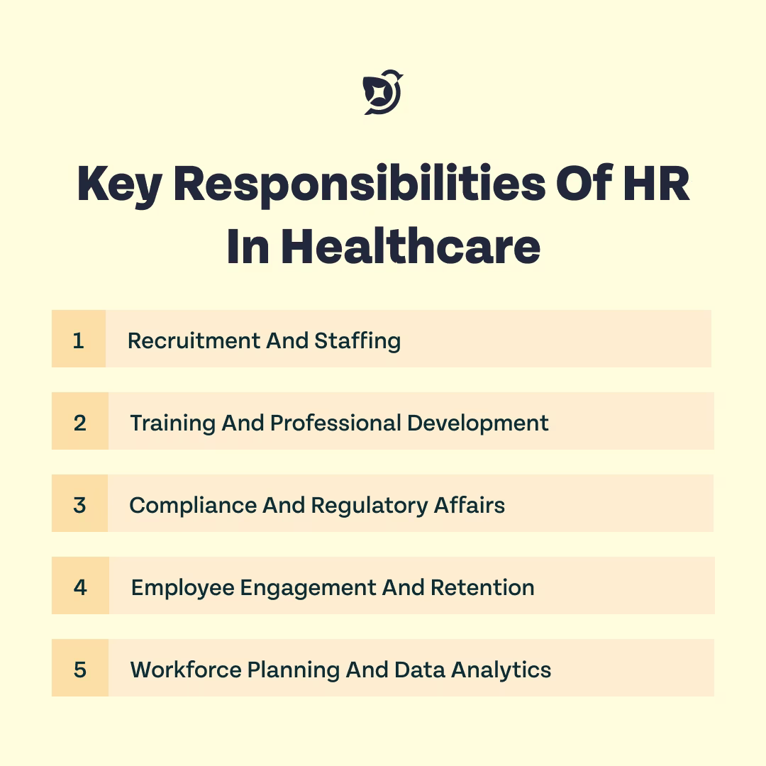 Key Responsibilities of HR in healthcare