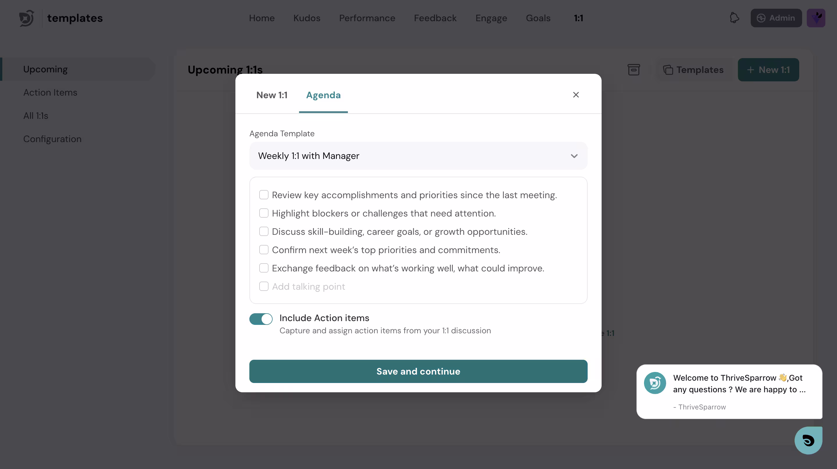 ThriveSparrow-One-on-Ones-product