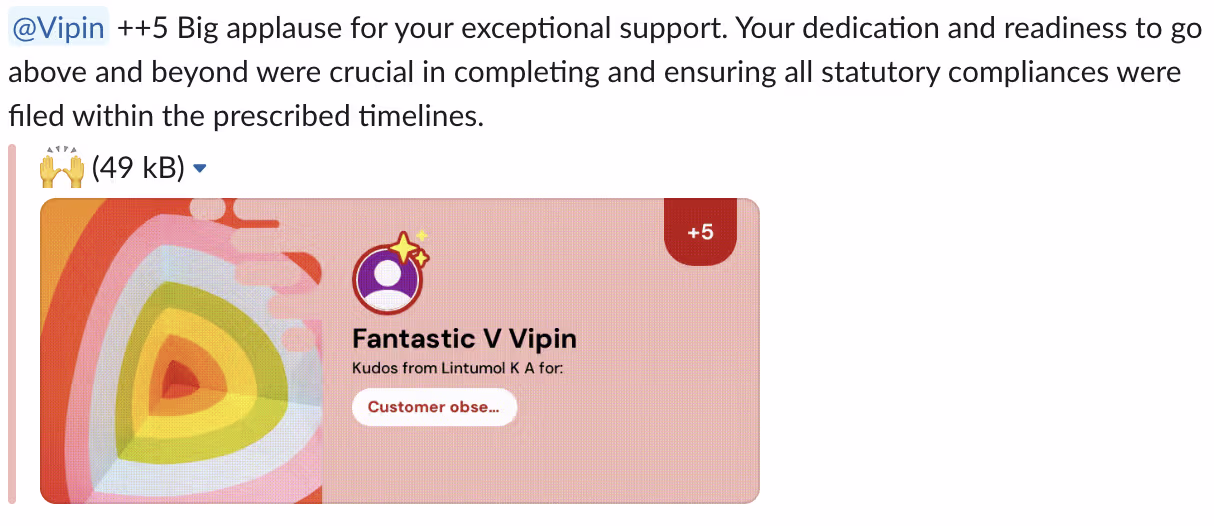 ThriveSparrow-kudos-recognition
