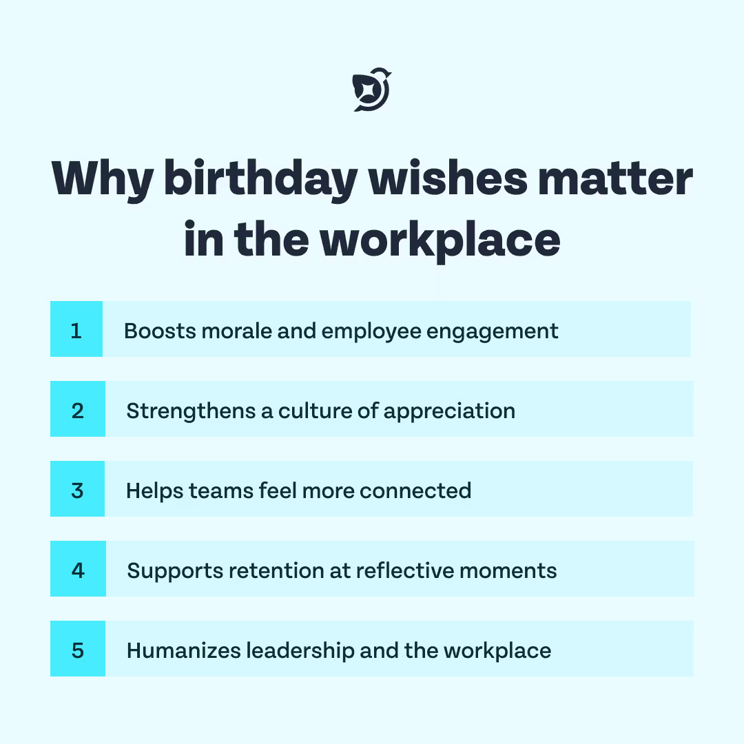 Birthday wishes matter in the workplace