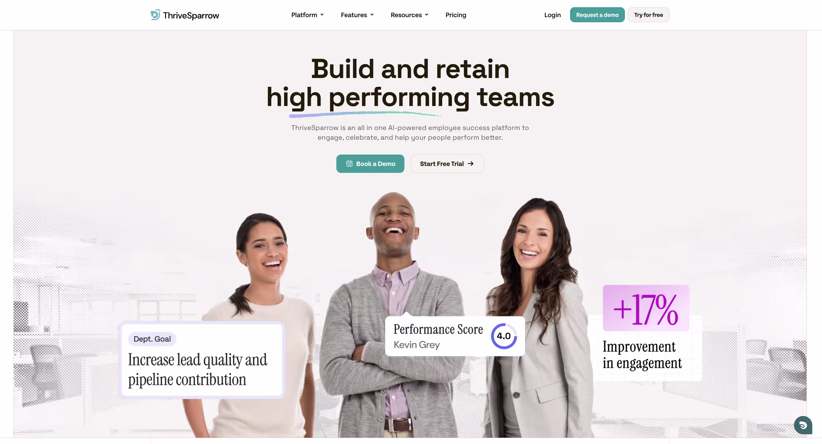 ThriveSparrow employee engagement platform