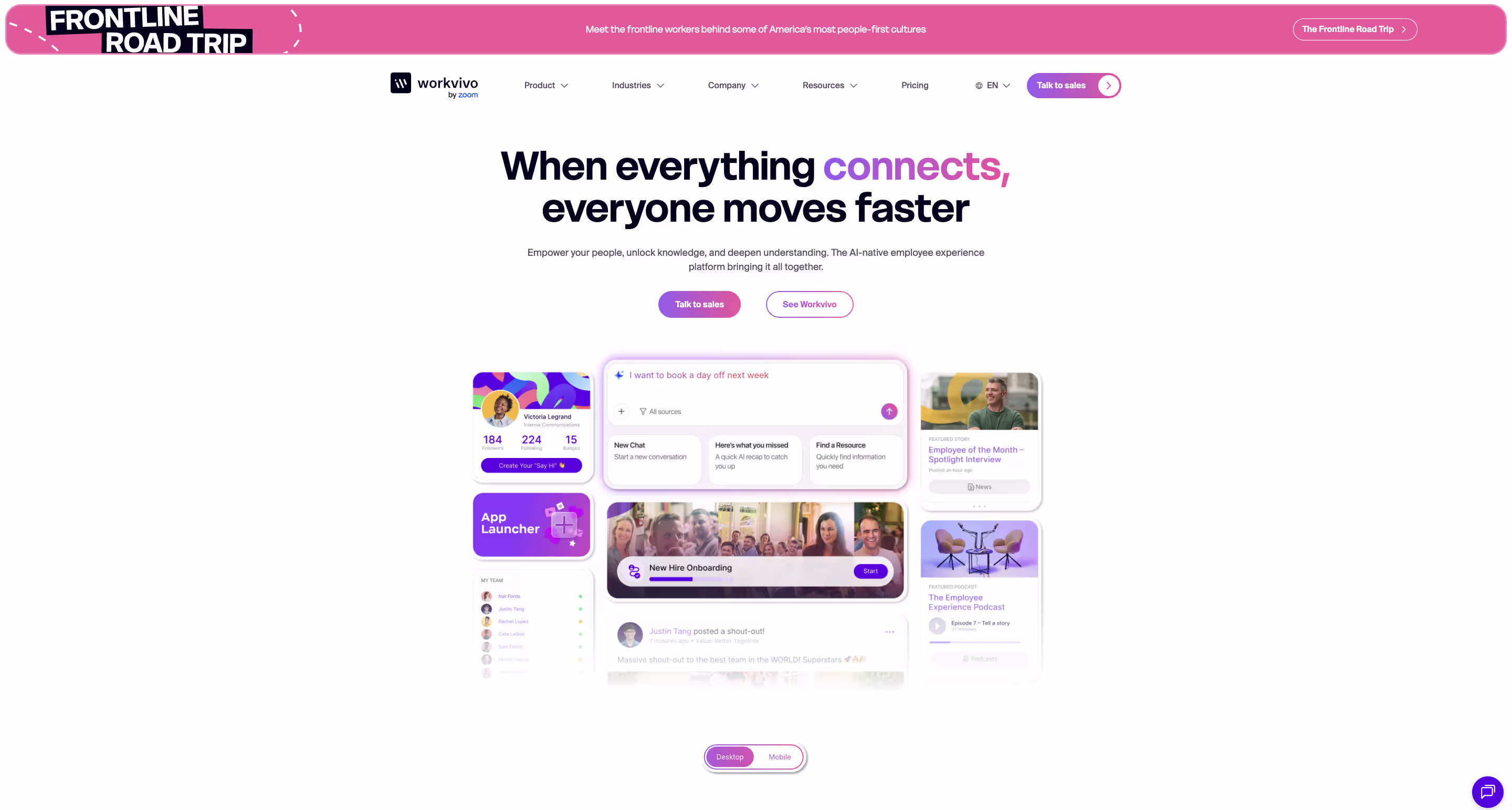 Workvivo social intranet platform