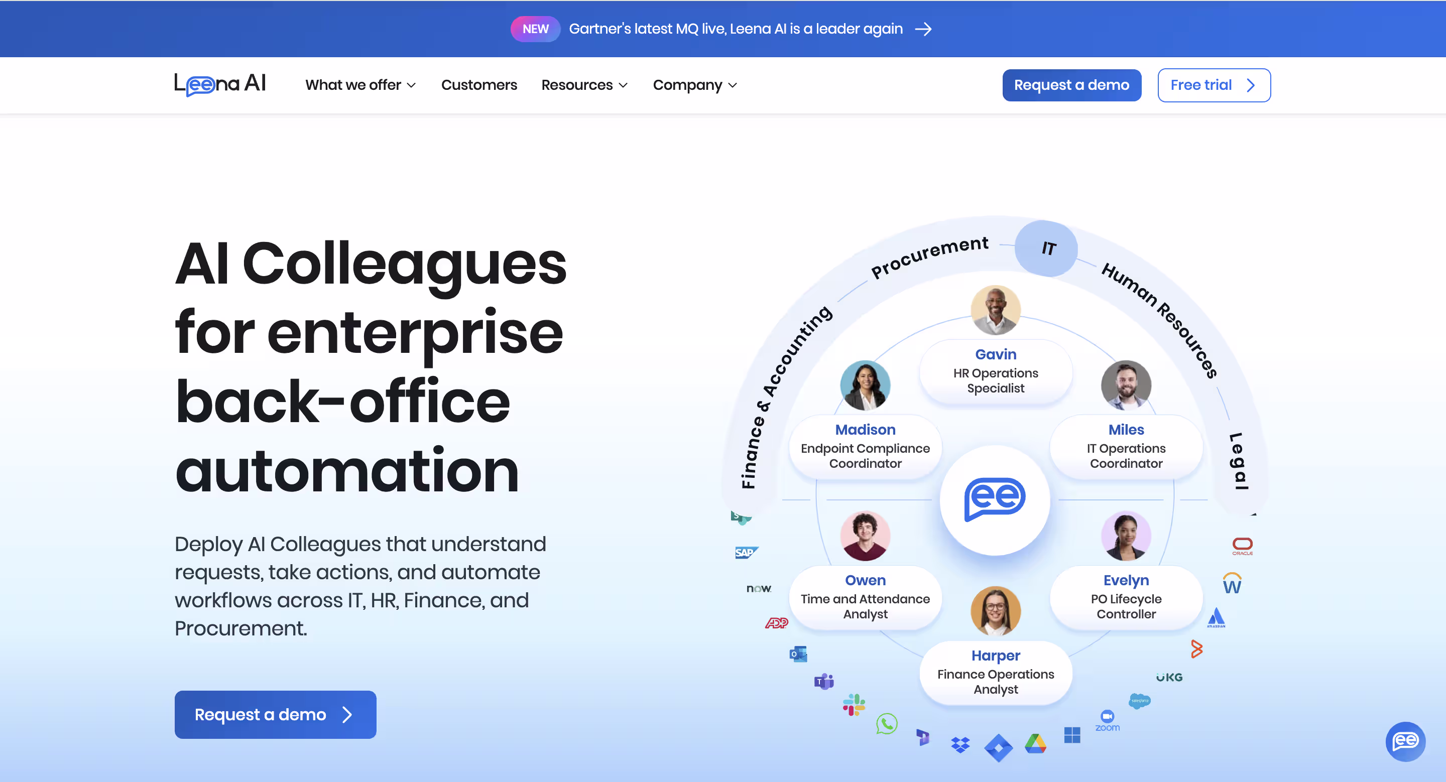Leena AI HR chatbot