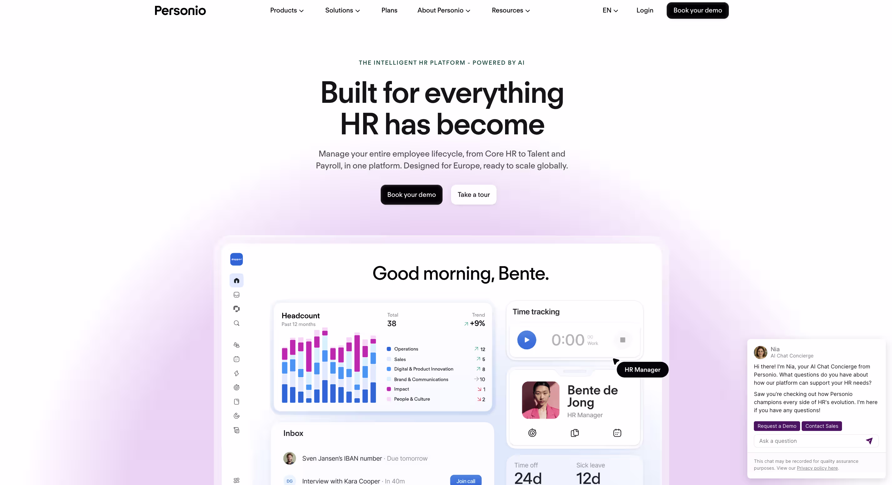 Personio-homepage