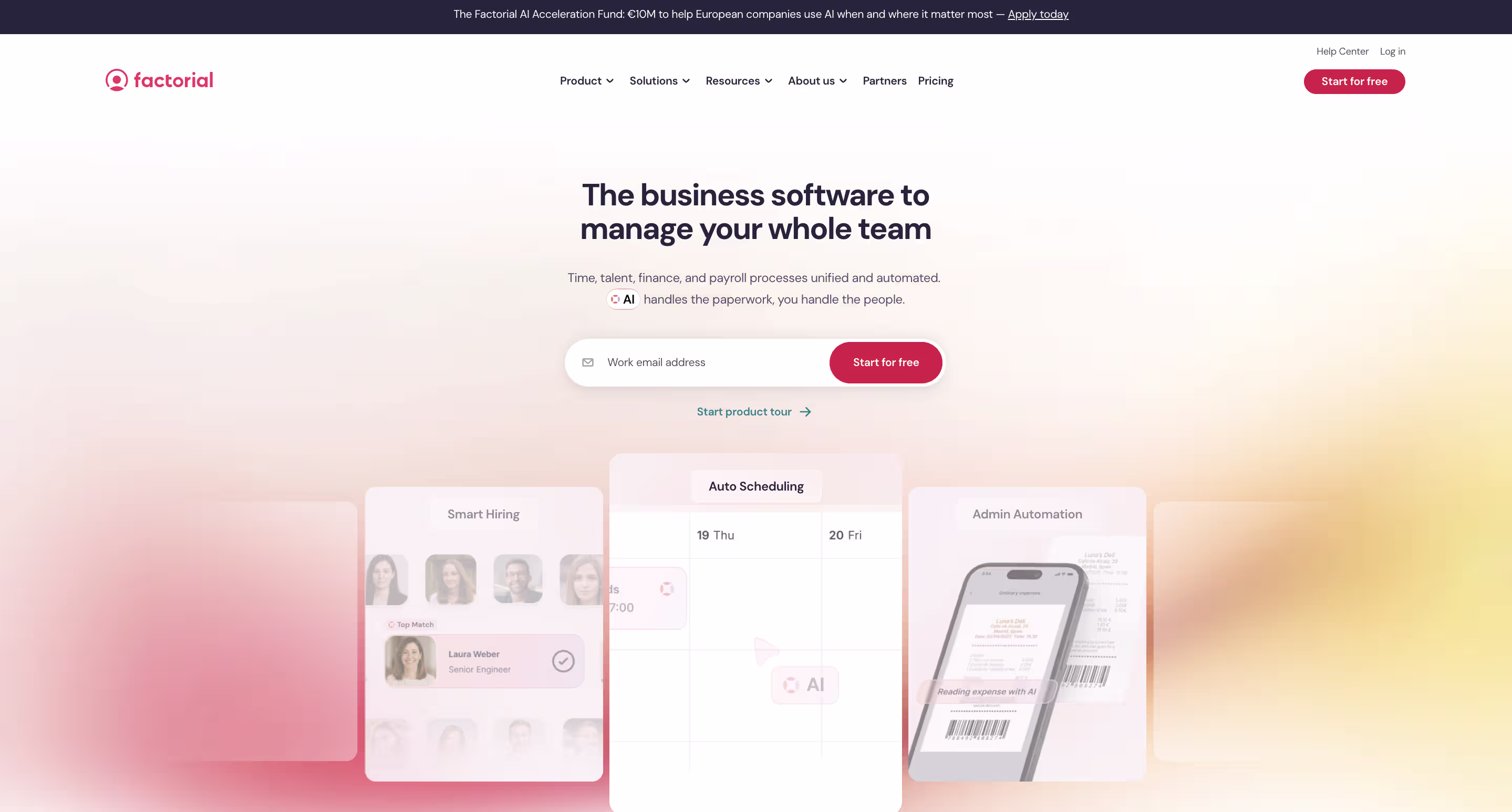Factorial-Homepage