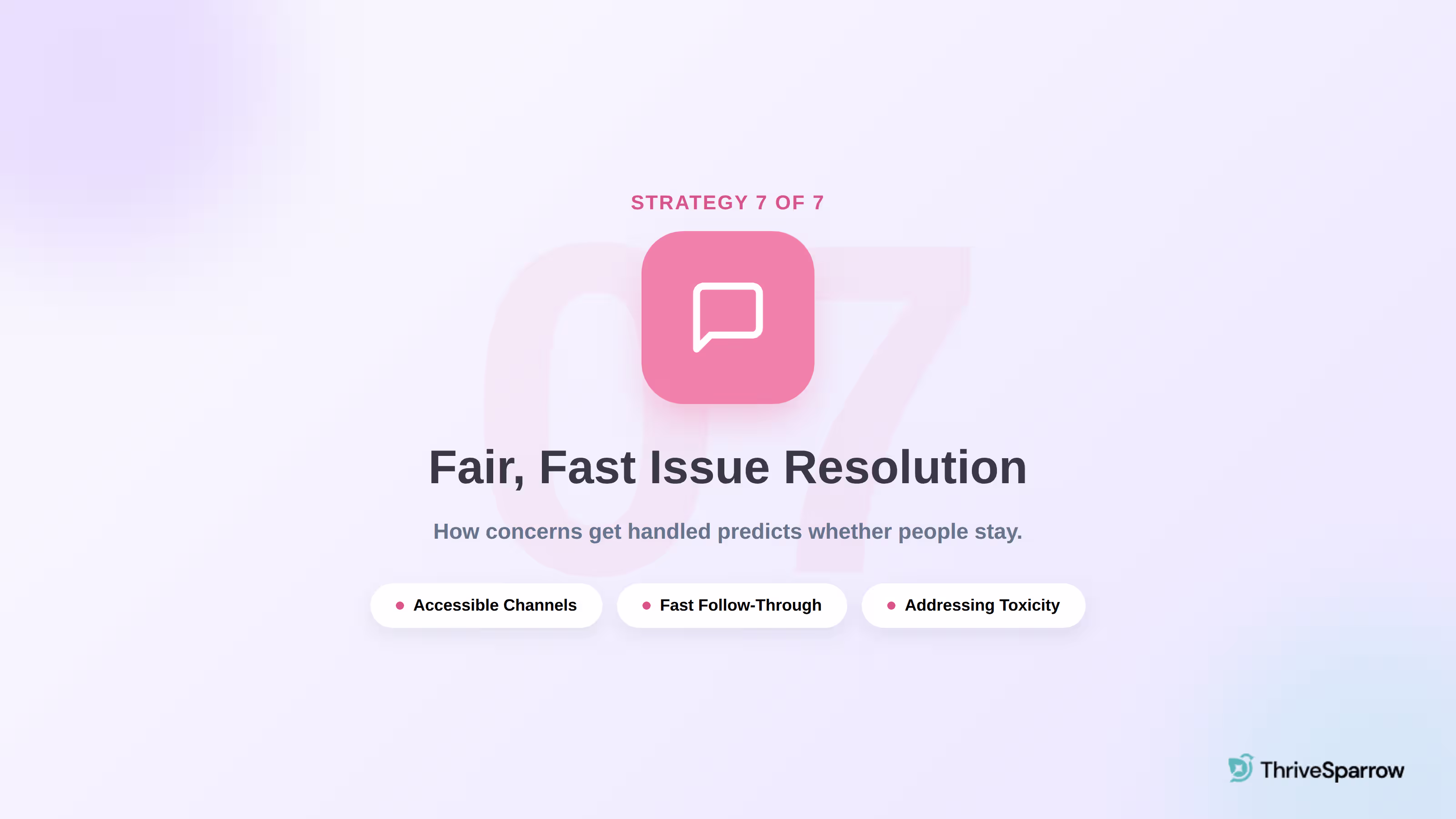 Employee retention strategy 7: fair, fast issue resolution