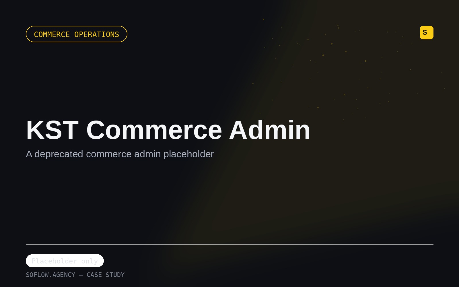 KST Commerce Admin