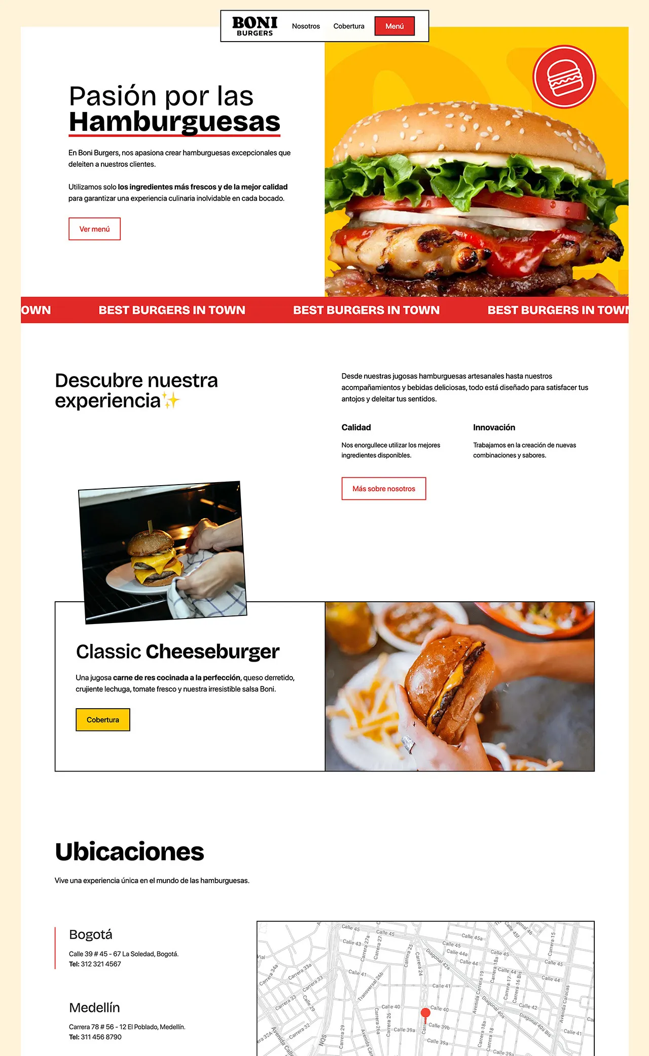 Boni Burgers site