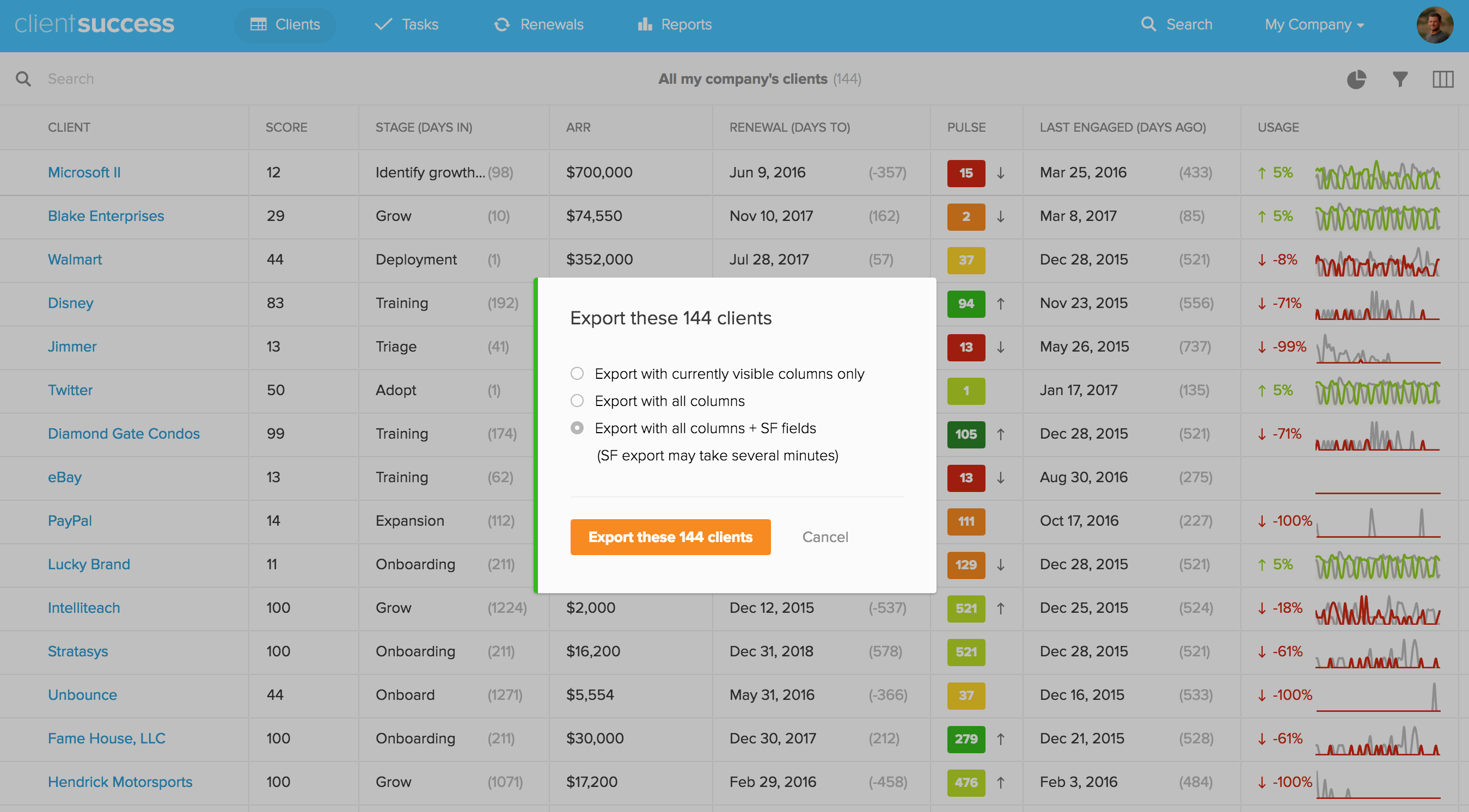 Export All Visible Salesforce Fields