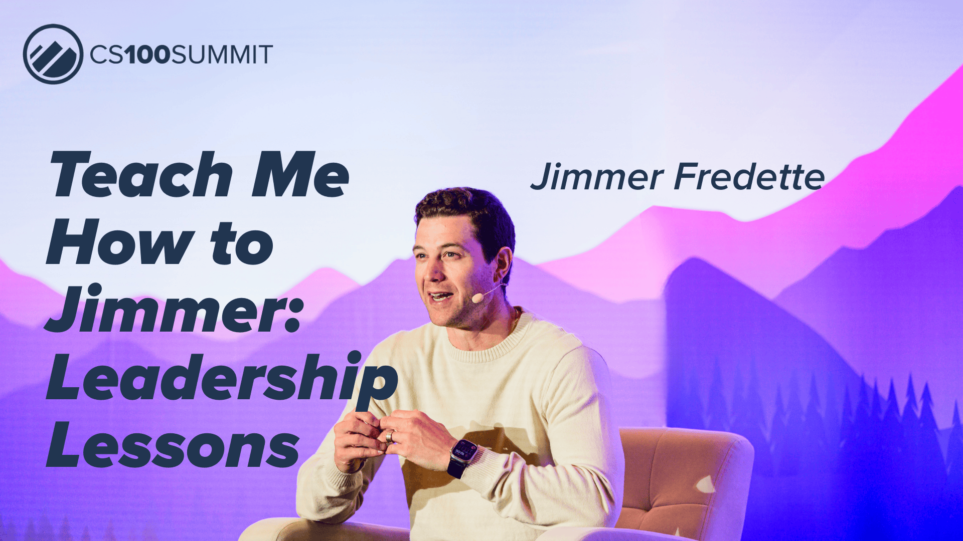 CS100 – Keynote: Leadership Lessons from an Elite Career