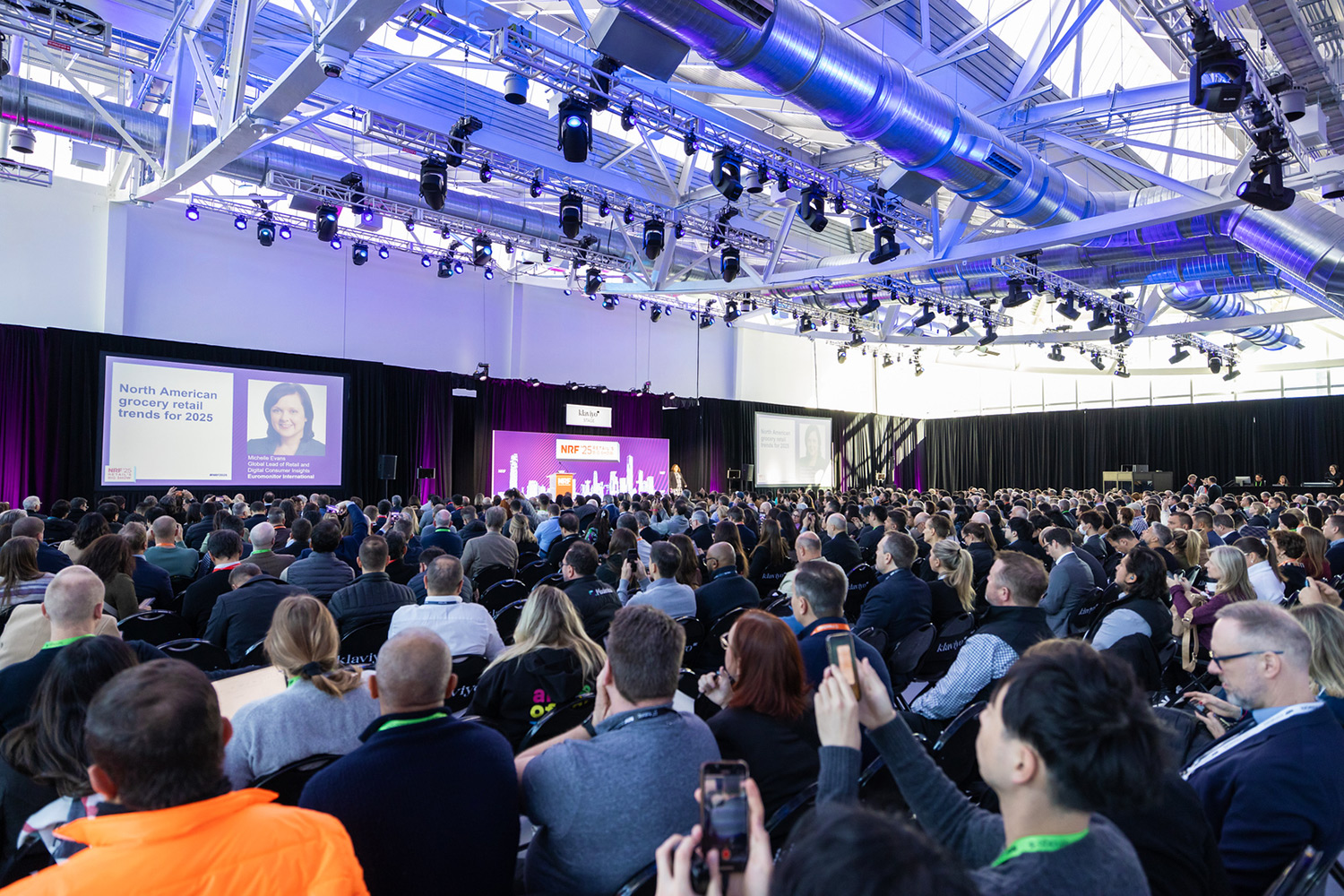 Une session plénière de la NRF Retail's Big Show à New York