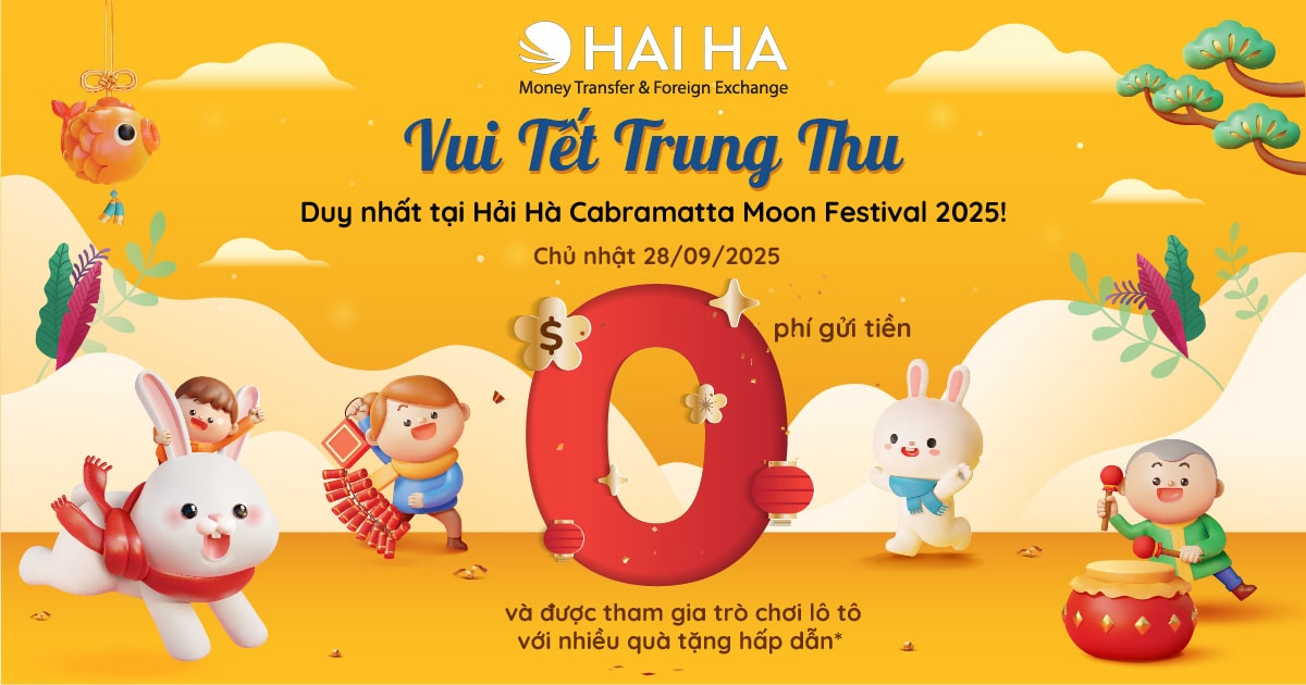 Hải Hà miễn phí gửi tiền Cabramatta Moon Festival 2025