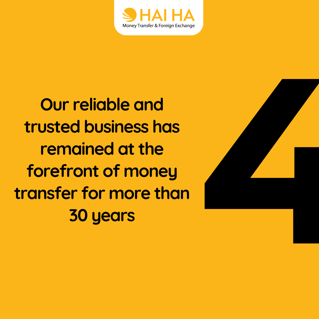 Money transfer and foreign exchange, more than 30 years